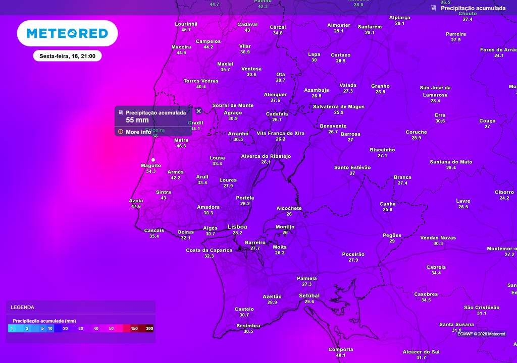 precipitação acumulada