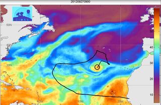 Nadine y la redistribución del agua precipitable total