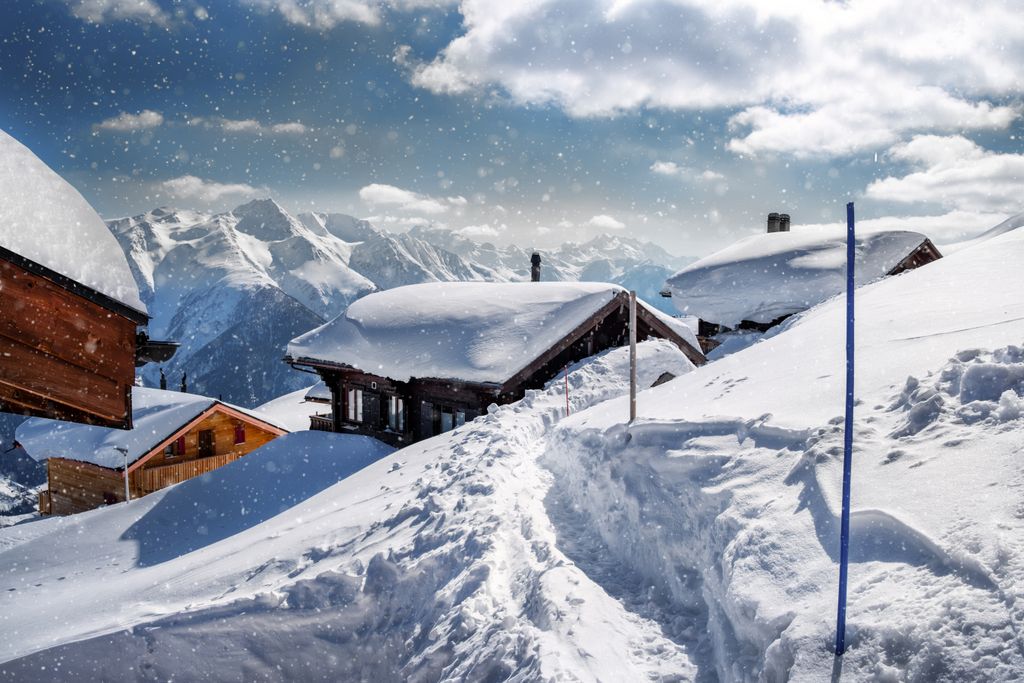 Wintereinbruch in den Alpen