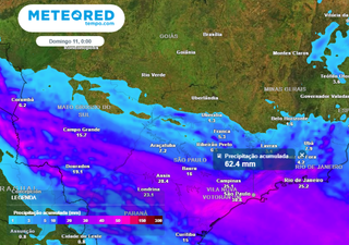 Nas próximas horas a frente fria avança pelo Sudeste: alerta de chuvas intensas em São Paulo e no Rio de Janeiro