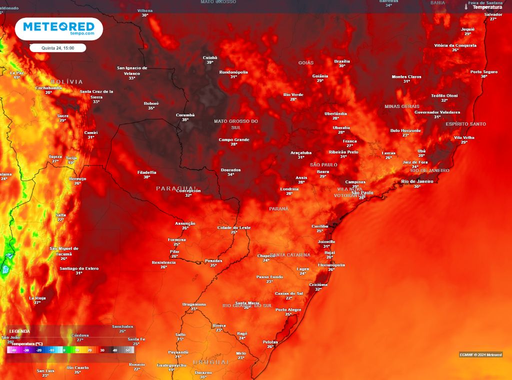 previsão temperatura máxima