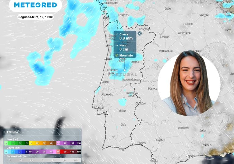 Nas pr&oacute;ximas horas espera-se chuva, mas temperaturas come&ccedil;am a aumentar em breve: eis as zonas afetadas
