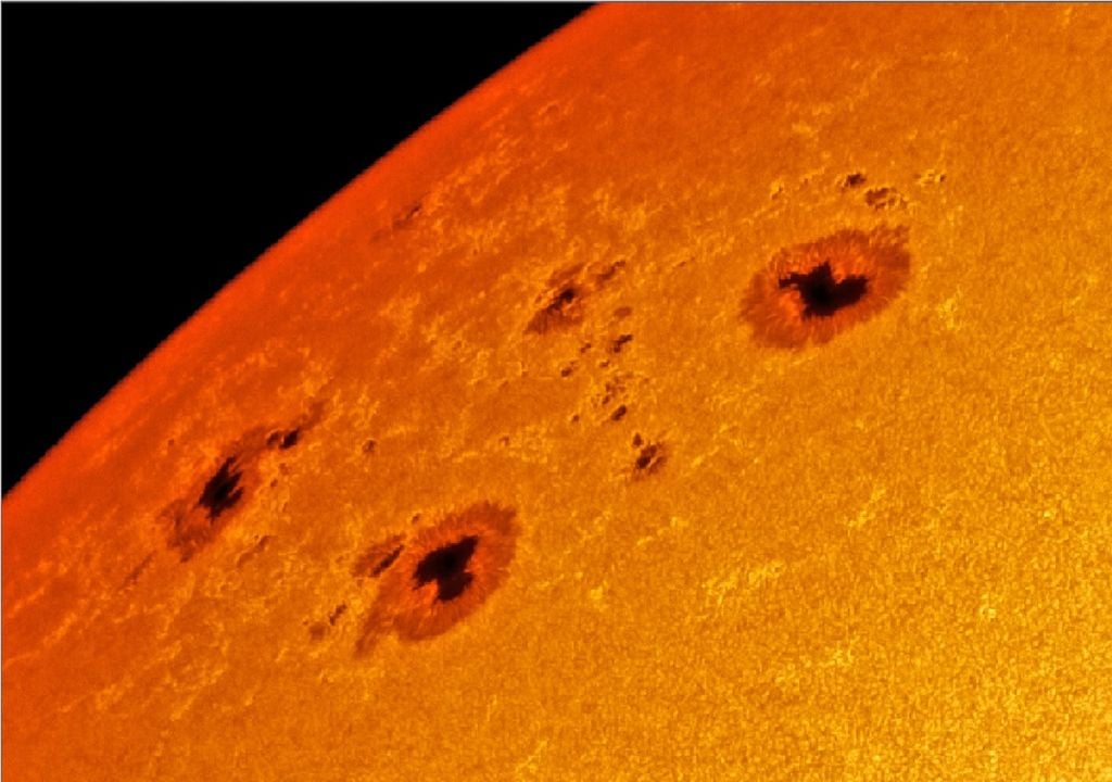 Manchas solares, NASA