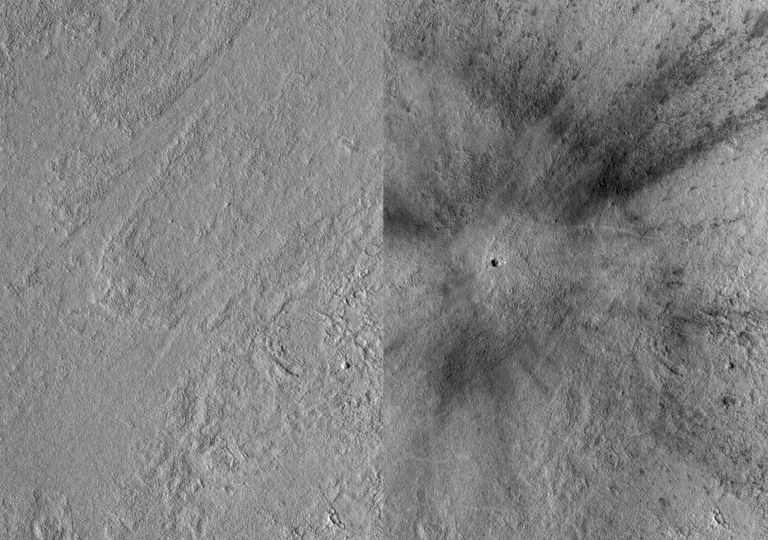 NASA detecta impacto impressionante de meteoro em Marte NASA detecta impacto impressionante de meteoro em Marte