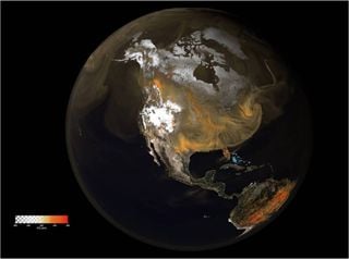 NASA divulga imagens inéditas do dióxido de carbono a deslocar-se em redor da Terra