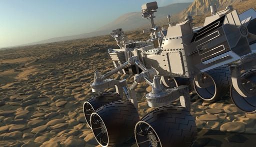 NASA-Rover hebt auf dem Mars einen 13-Kilo-Brocken hoch