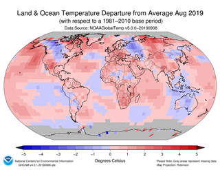 NASA y NOAA apuntan a agosto de 2019 como el segundo agosto más cálido