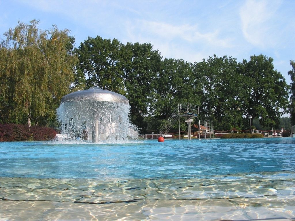 Leeres Freibad
