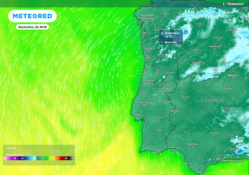 Natal congelante: frio siberiano com temperaturas de -3 &deg;C em Portugal. Estes ser&atilde;o os 3 distritos mais frios