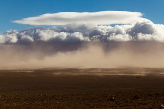 National Weather Service satellite imagery shows a massive haboob as it sweeps across New Mexico