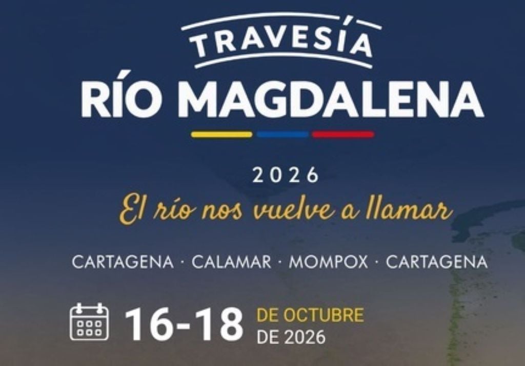 La Secretaría de Desarrollo Económico de la región anunció que la Travesía Río Magdalena 2026 recorrerá más de 400 kilómetros.