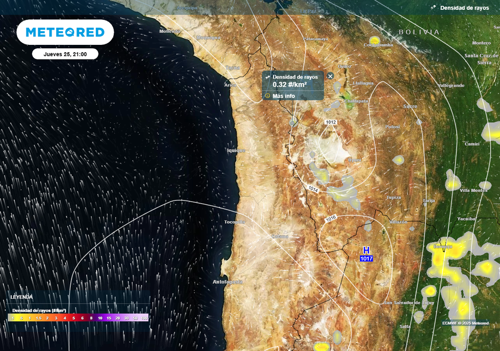 Pronóstico Navidad 2025 en la zona norte de Chile, Meteored