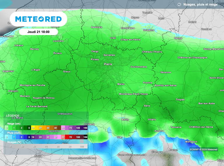 Neige à Paris et en Île-de-France : à quelle heure la neige est-elle attendue ? Quelles quantités attendues au sol ?