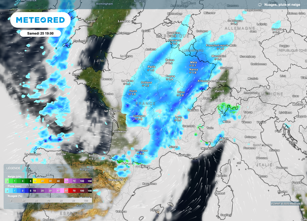 La pluie dominera en plaine alors que de la neige est à prévoir en altitude. La pluie dominera en plaine alors que de la neige est à prévoir en altitude.