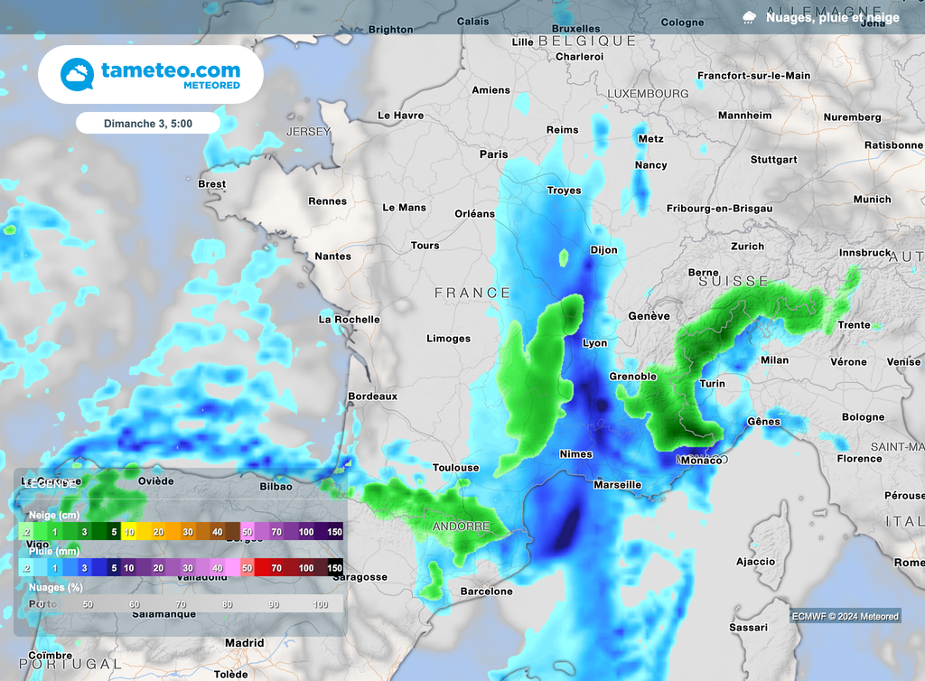 La dégradation se met en place en cours de soirée et nuit prochaine.