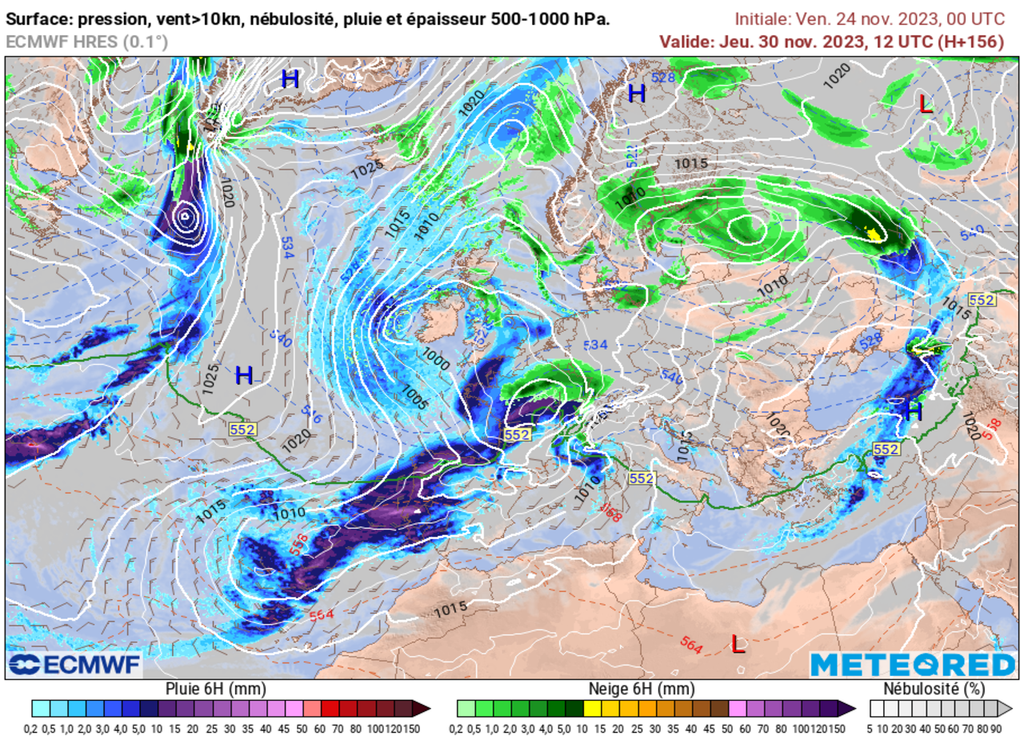 Météo qui s'annonce perturbée avec un risque de neige plus étendu en plaine pour jeudi. Météo qui s'annonce perturbée avec un risque de neige plus étendu en plaine pour jeudi.