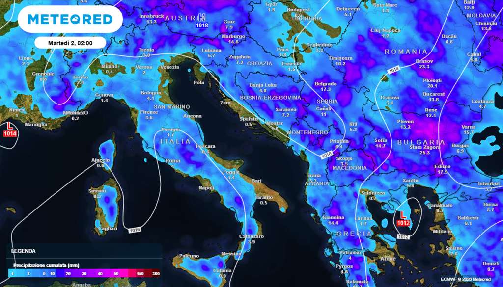 Giovedì 28 e venerdì 29 maggio rischio temporali, giovedì più al Nordoest, venerdì colpito in particolare il nordovest.