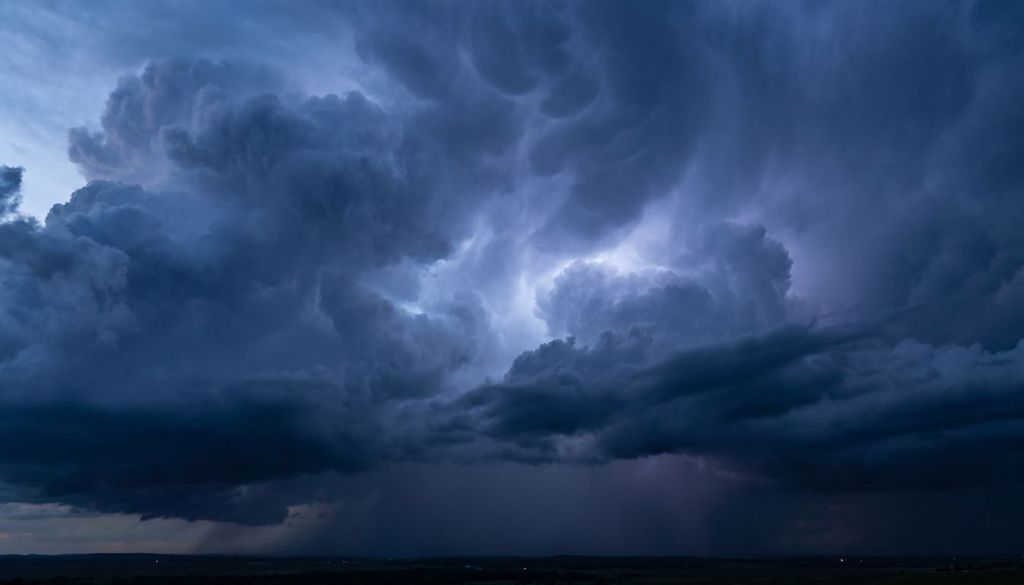 Downburst. Nei downburst umidi, i più comuni nel Sud Italia, la pioggia intensa che cade dal temporale evapora parzialmente negli strati d’aria più caldi e secchi sottostanti. L’evaporazione raffredda rapidamente l’aria circostante (raffreddamento evaporativo). L’aria così raffreddata diventa più densa e pesante, accelerando violentemente verso il basso.