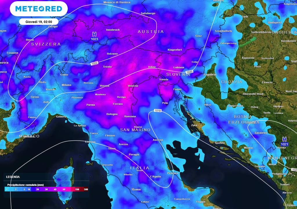 Maltempo sul Nord-est.