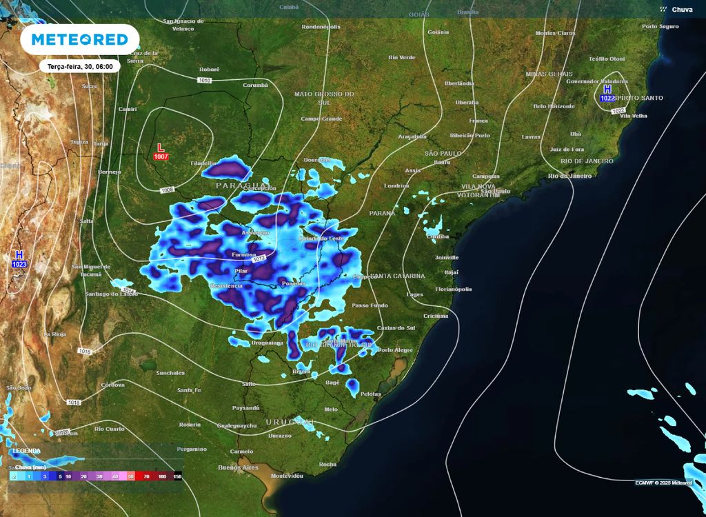 tempo severo na Região Sul tempo severo na Região Sul