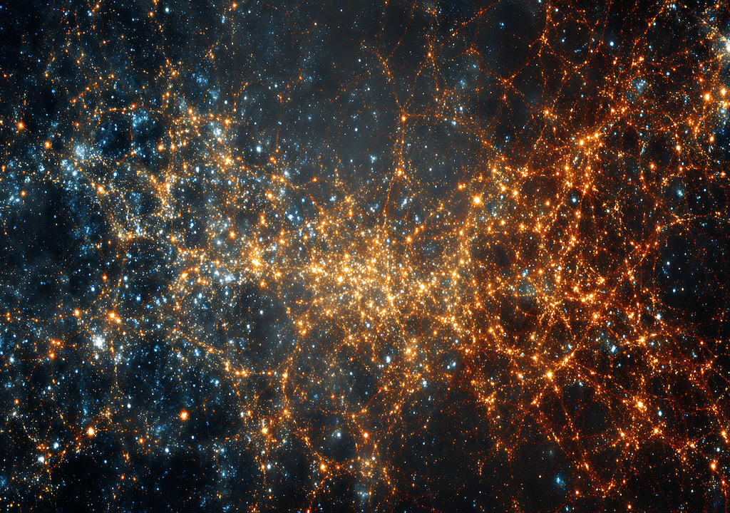 Weltraum, kosmischen Netzstruktur, Galaxienfilamenten, Universums