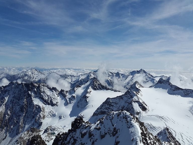 Schneefall in den Alpen Schneefall in den Alpen