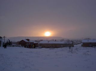 Nevada de finales de Enero del 2003 en Burgos