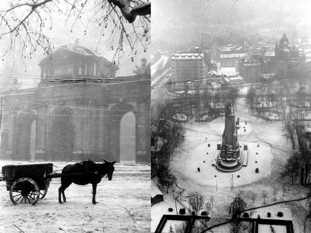 Nieve en Madrid el 6 de diciembre de 1950