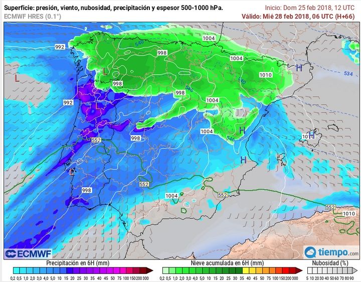 Nevadas De Frente Cálido: Un Breve Análisis Para El 28 De Febrero 2018 Nevadas De Frente Cálido: Un Breve Análisis Para El 28 De Febrero 2018