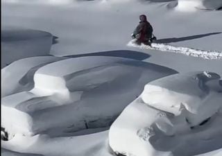 Nevadas de película en Las Leñas, Mendoza: ¡mirá los espectaculares videos!