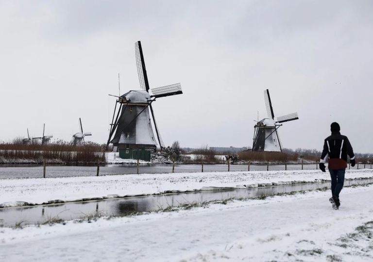 Tempestade de neve Holanda Tempestade de neve Holanda