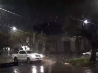 Nevó en la Costa Atlántica y alrededores