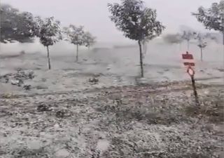 Nevões impressionantes pintam de branco a Península Ibérica