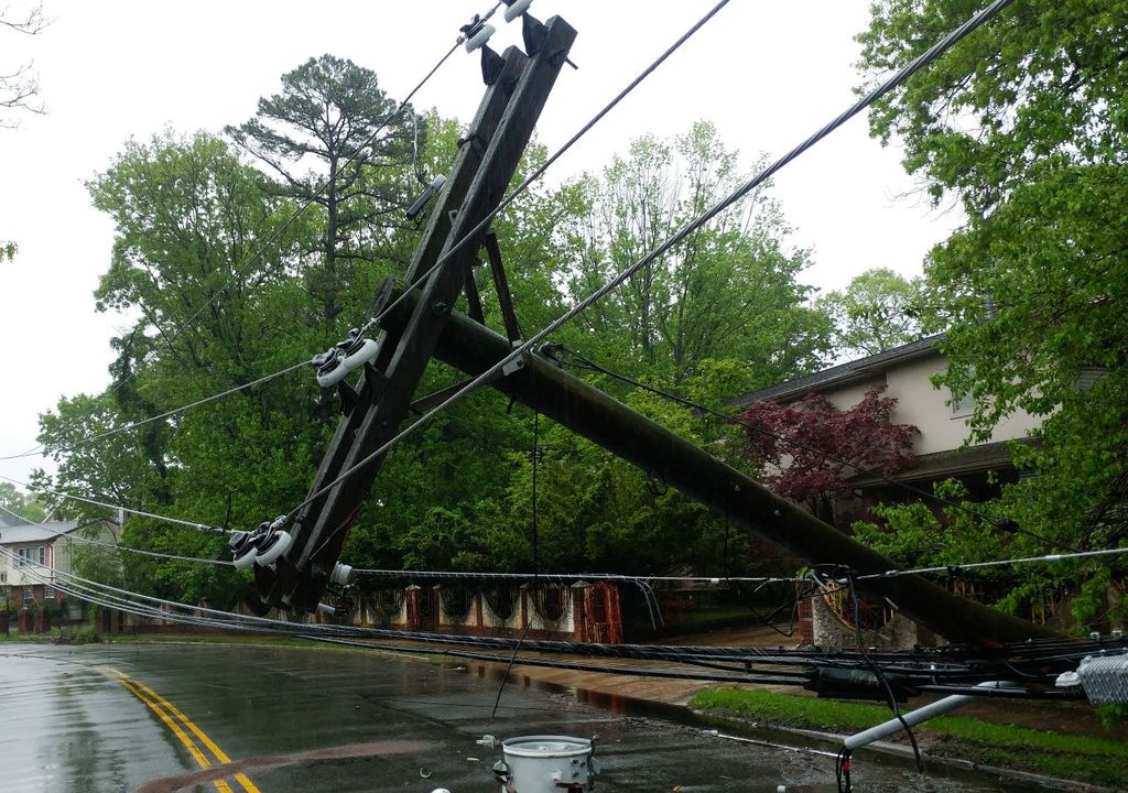 Power lines are frequently damaged in storms