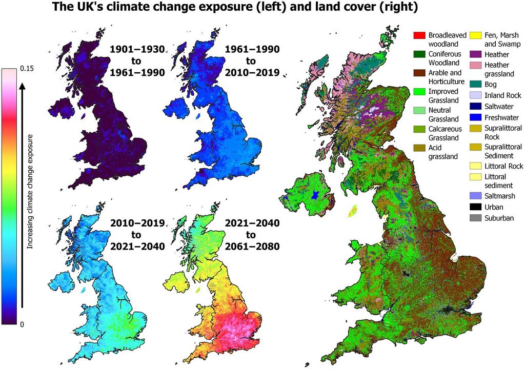 New study highlights which UK habitats will be hit hardest by climate