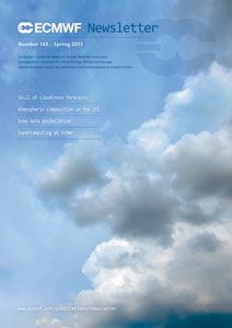 Newsletter del CEPMP/ECMWF de primavera del 2015