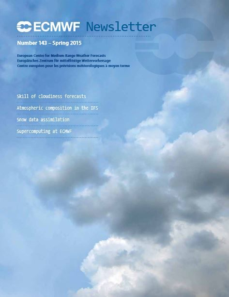 Newsletter Del Cepmp/ecmwf De Primavera Del 2015