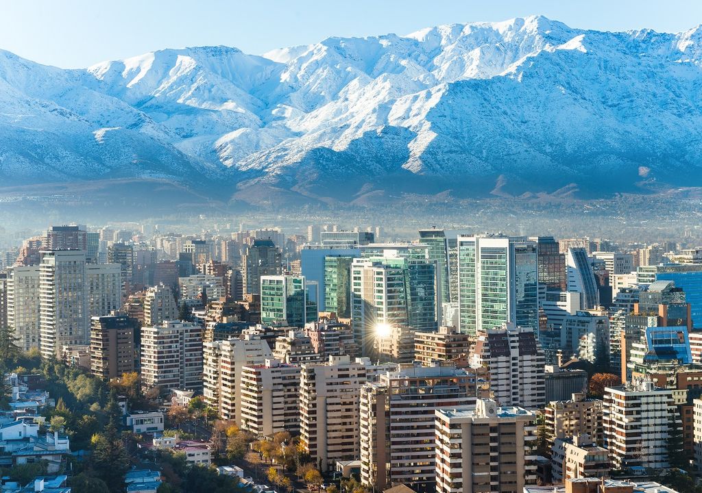 Cordillera de los Andes nevada; Santiago Cordillera de los Andes nevada; Santiago