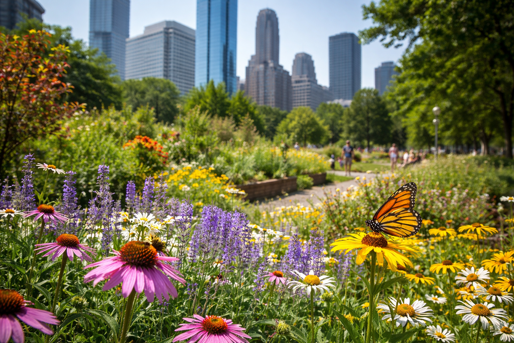 Jardines, parques y huertos urbanos convierten a las ciudades en un mosaico de microhábitats que favorece una alta diversidad de insectos.