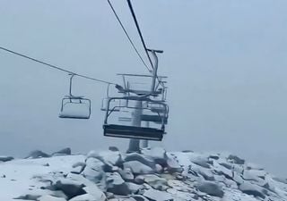 Nieve de verano en Bariloche, lluvia para apaciguar los incendios y viento extremo en el norte de la Patagonia