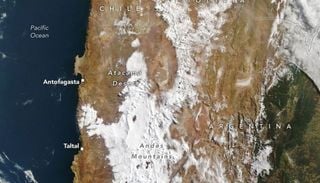 El desierto de Atacama qued&oacute; cubierto de nieve: NASA registr&oacute; el extraordinario episodio de agosto