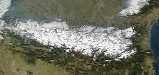 Nieve en el norte de los Pirineos