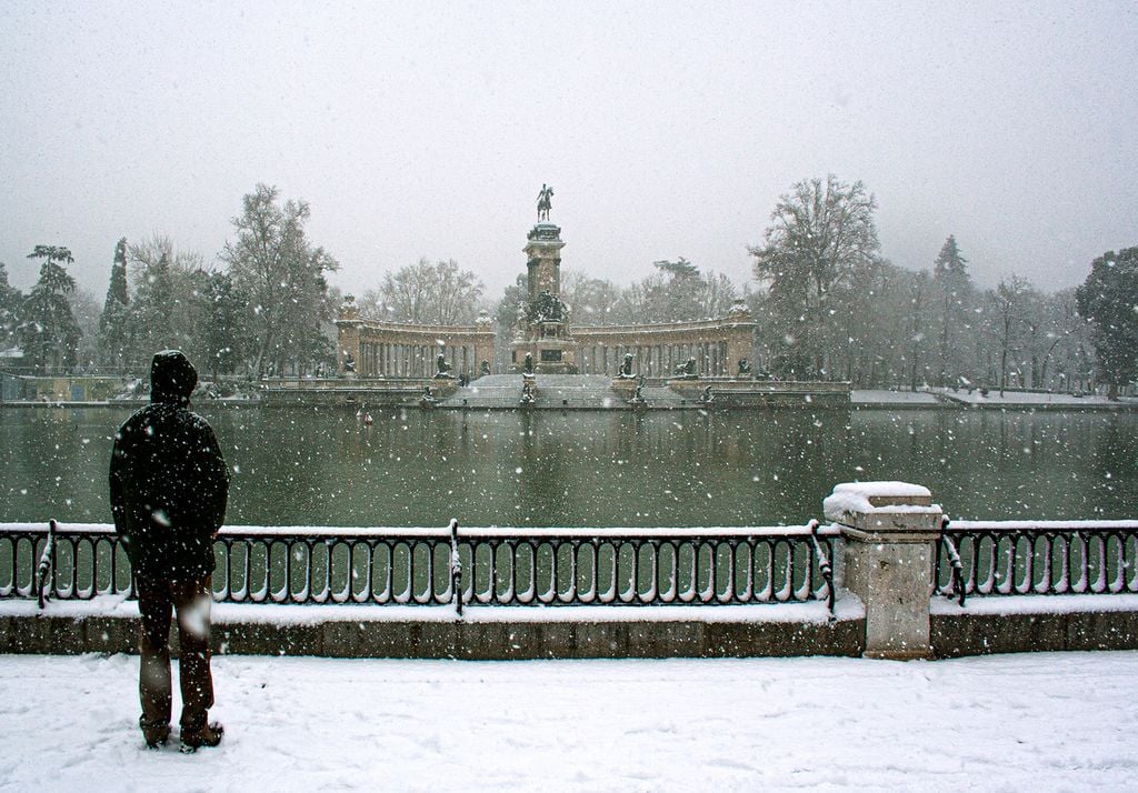 La nieve en Madrid es poco habitual pero cuando aparece deja una estampa preciosa