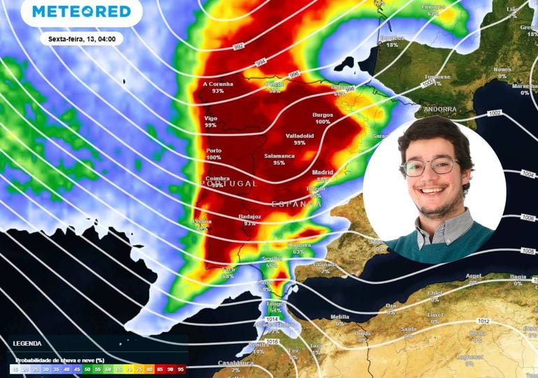 Nils, rio atmosf&eacute;rico e uma nova tempestade: os 10 distritos onde chover&aacute; mais entre hoje e sexta-feira; &uacute;ltima hora