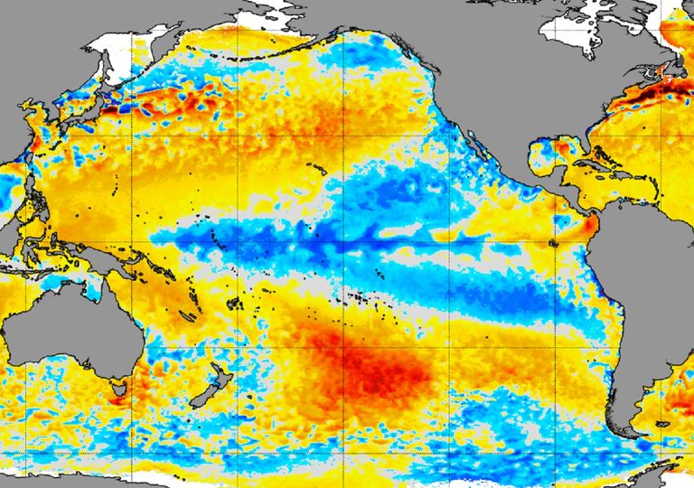 Temperatura Superficial del Mar; Océano Pacífico Temperatura Superficial del Mar; Océano Pacífico