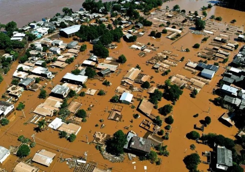 Inundações representaram 27% dos desastres climáticos registrados no Brasil entre 1991 e 2023. Crédito: AFP Inundações representaram 27% dos desastres climáticos registrados no Brasil entre 1991 e 2023. Crédito: AFP