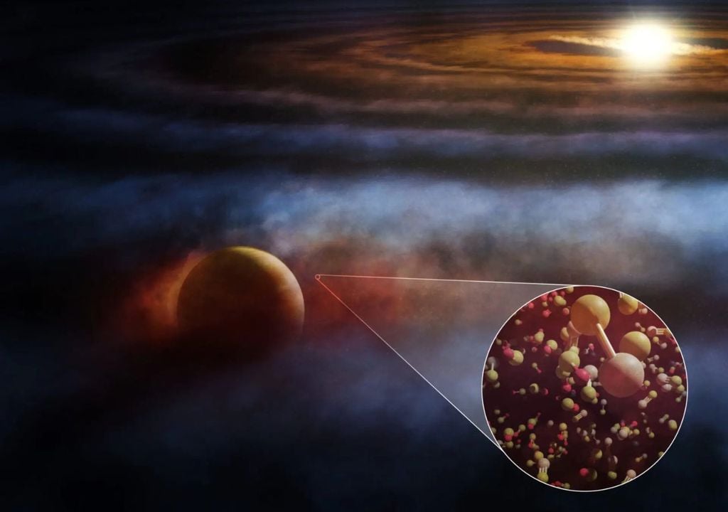 Seguimiento de emisiones de SO y SiS en un protoplaneta