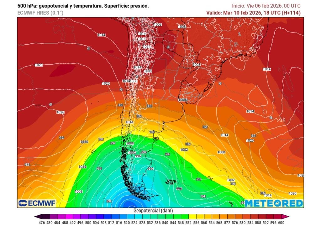 Una vaguada en altura se instalará sobre la zona central durante la semana, favoreciendo un descenso de las temperaturas y dando una pausa al calor del verano.