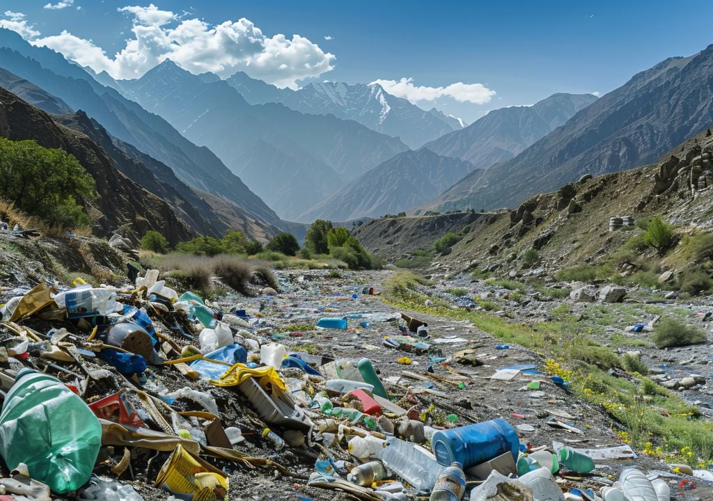 montagne di plastica