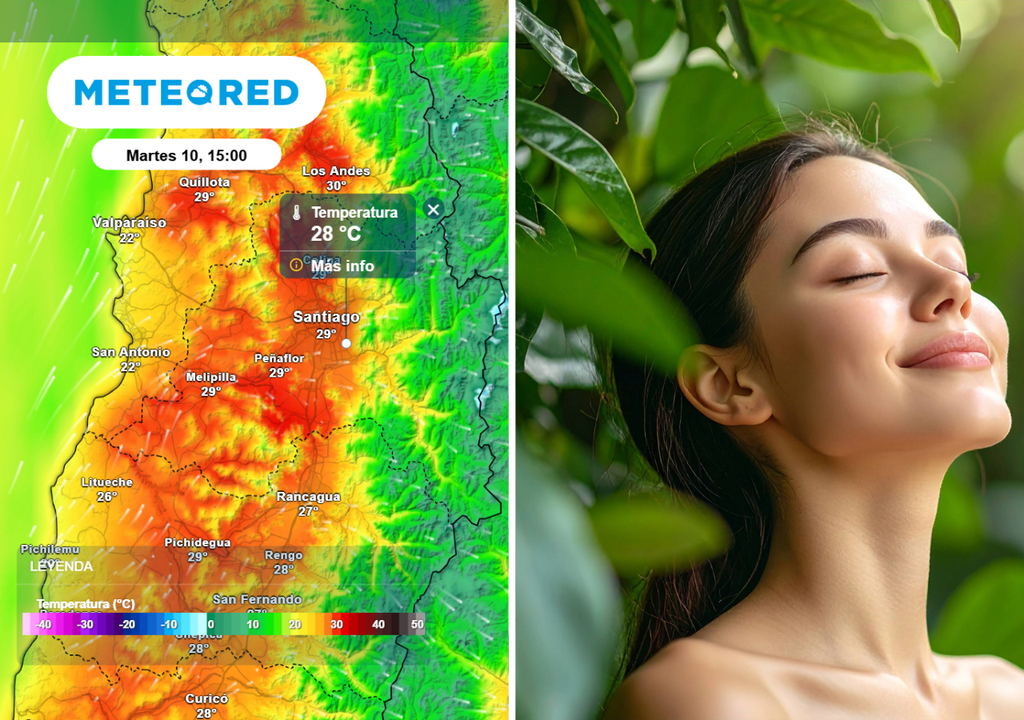 Esta semana Santiago podría respirar con temperaturas más acordes para la época e incluso en algunos casos ligeramente bajo lo normal